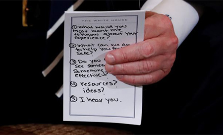 Las misteriosas notas de Trump